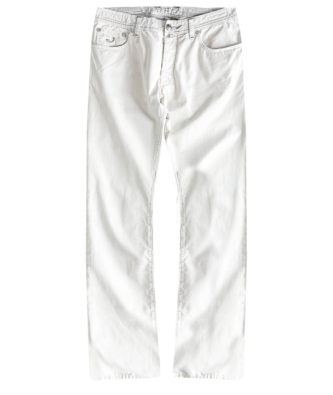 JACOB COHEN Белые хлопковые брюки чинос, фото 1
