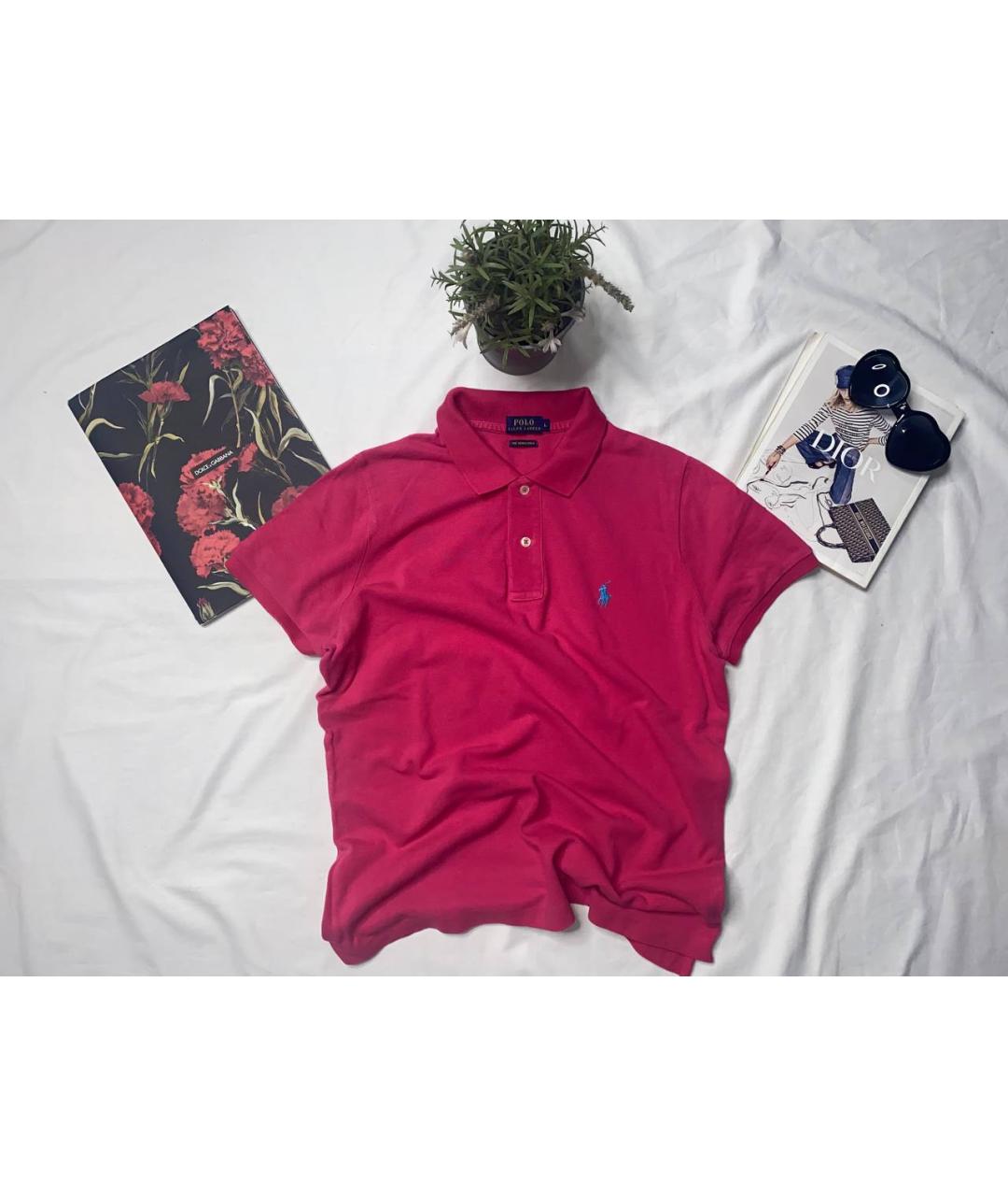 POLO RALPH LAUREN Фиолетовая хлопковая футболка, фото 2