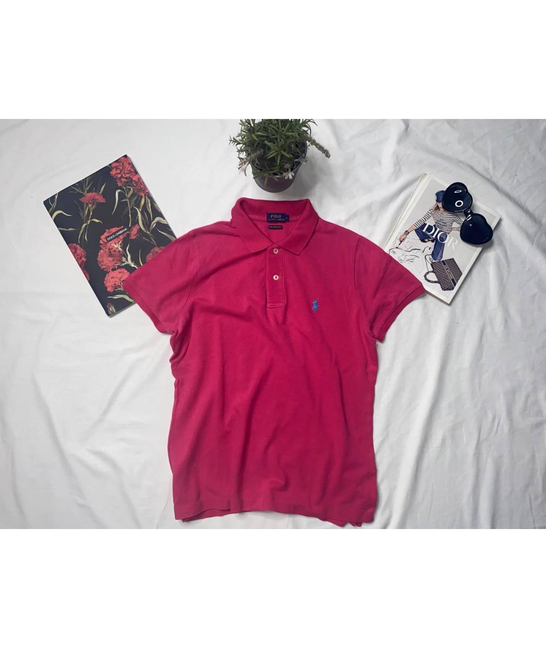 POLO RALPH LAUREN Фиолетовая хлопковая футболка, фото 9