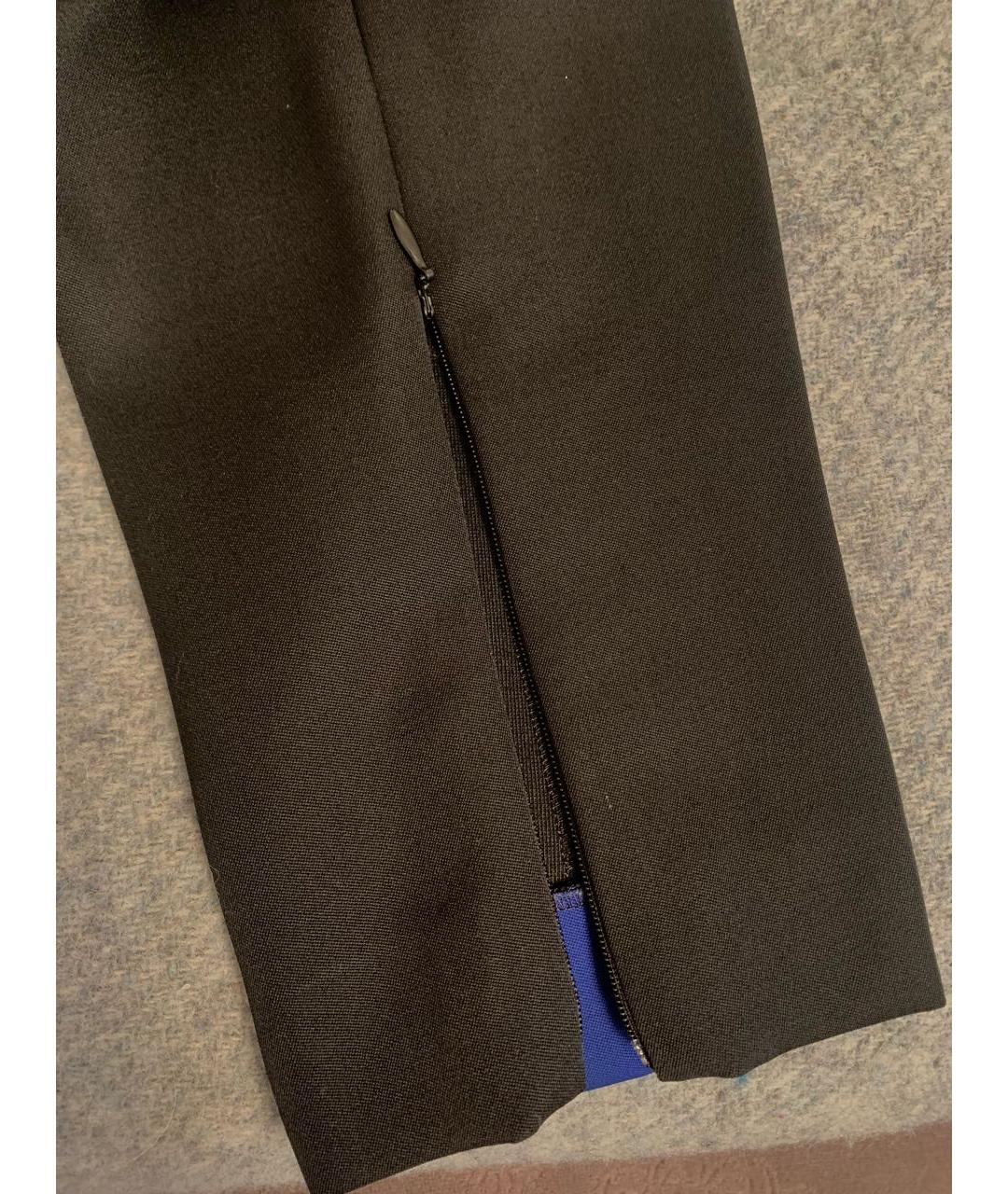 CELINE PRE-OWNED Черные шерстяные прямые брюки, фото 5