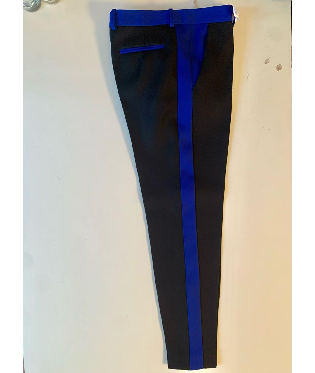 CELINE PRE-OWNED Черные шерстяные прямые брюки, фото 6
