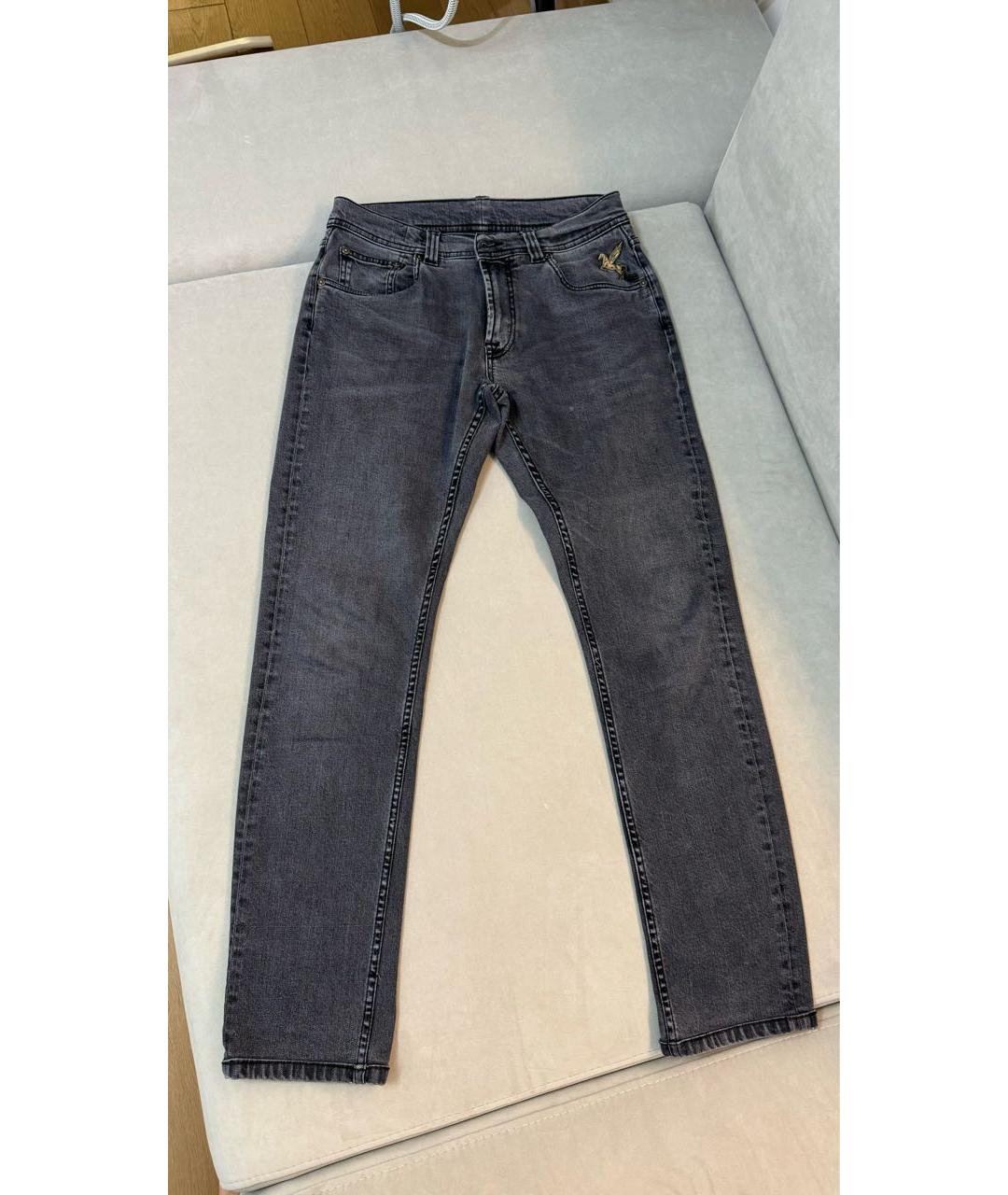 ETRO Серые хлопковые прямые джинсы, фото 9