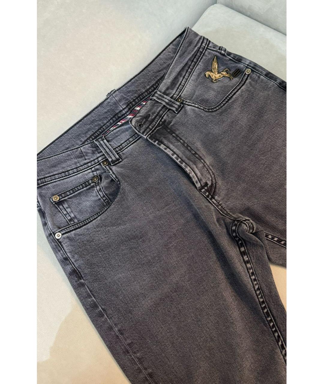 ETRO Серые хлопковые прямые джинсы, фото 3