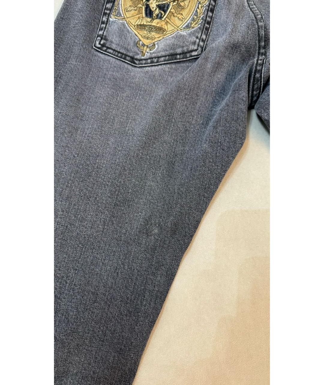 ETRO Серые хлопковые прямые джинсы, фото 8