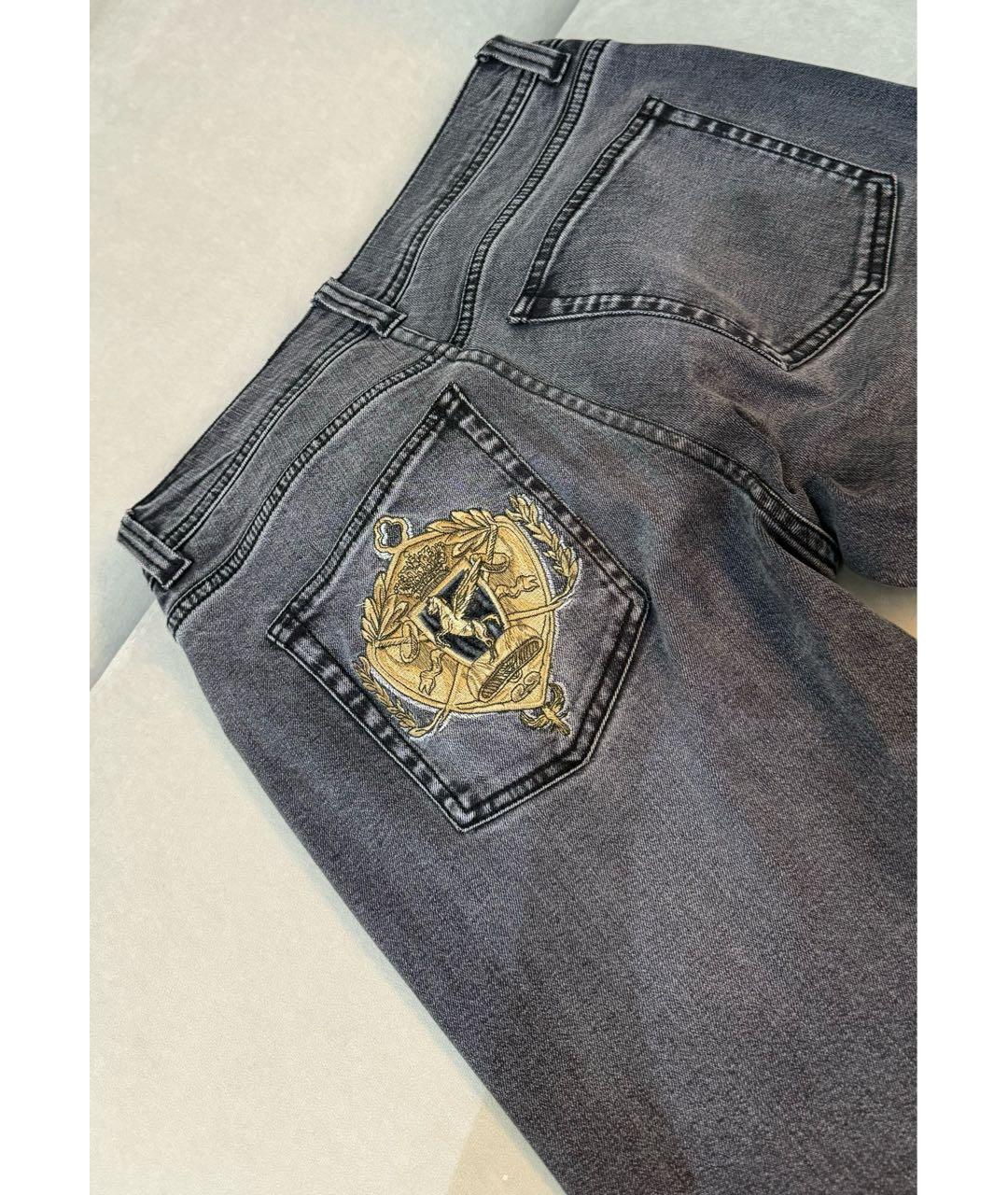 ETRO Серые хлопковые прямые джинсы, фото 6