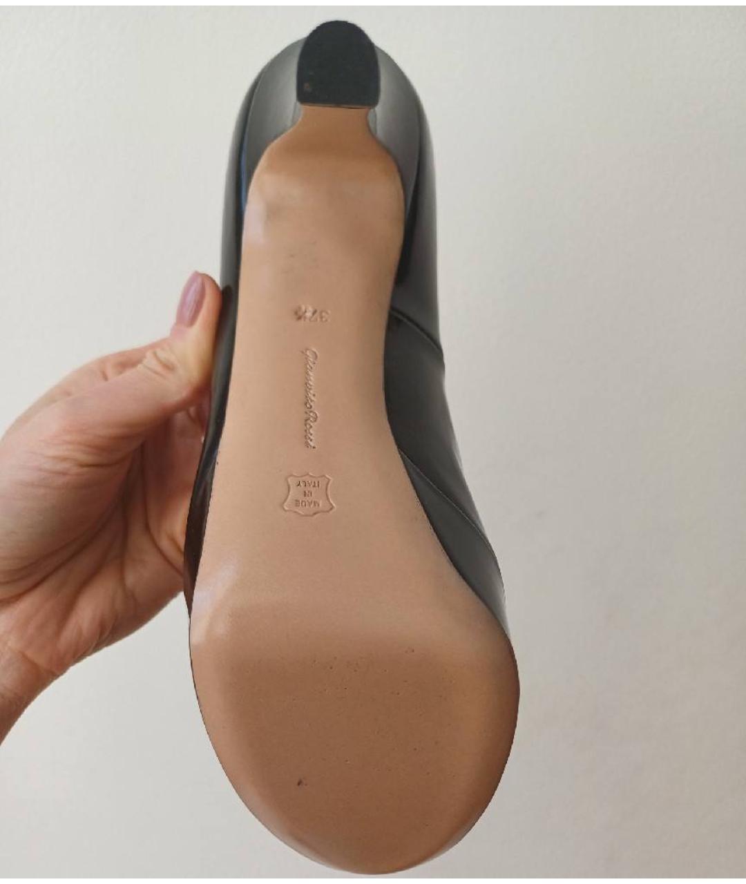 GIANVITO ROSSI Черные туфли из лакированной кожи, фото 5