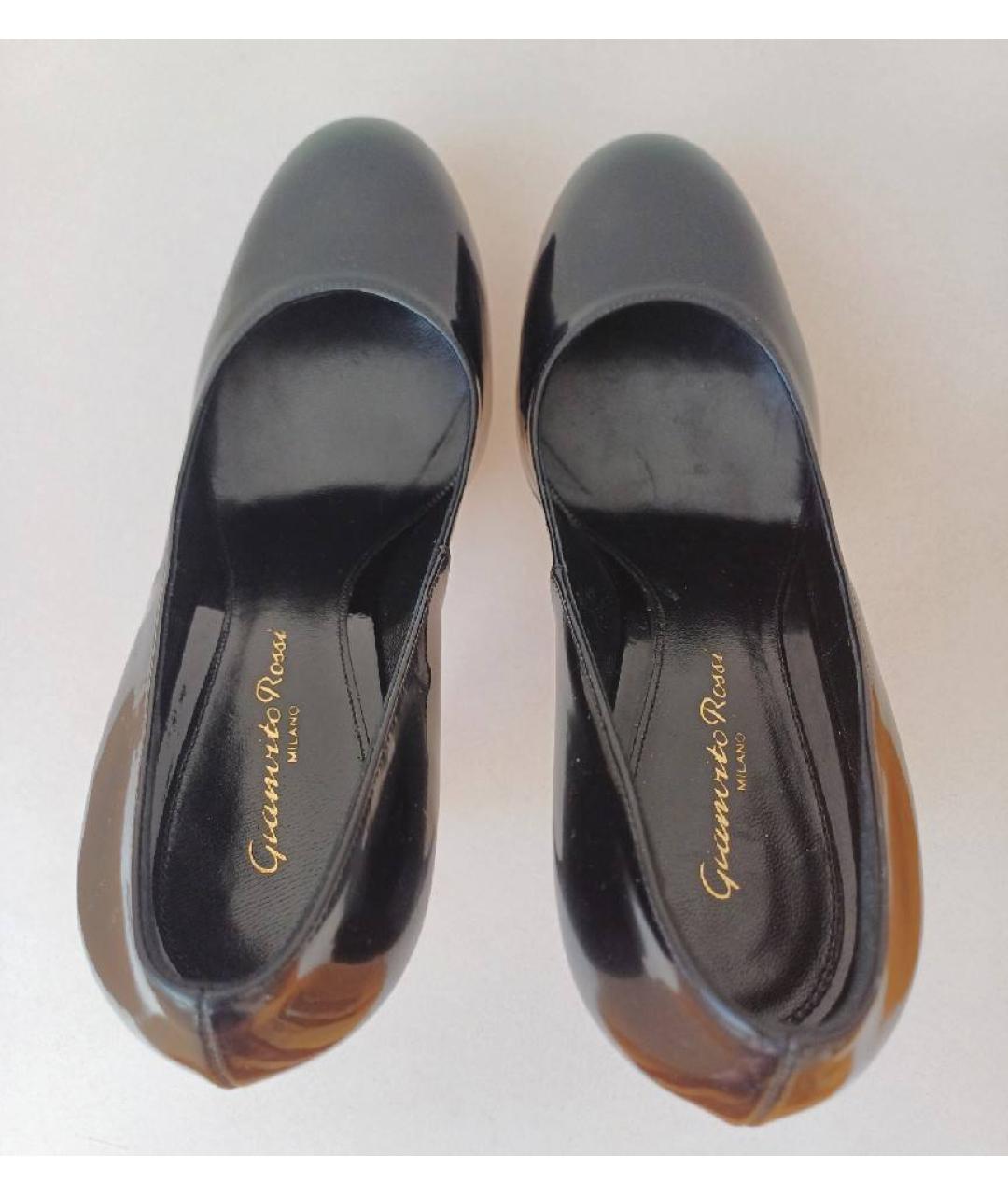 GIANVITO ROSSI Черные туфли из лакированной кожи, фото 3