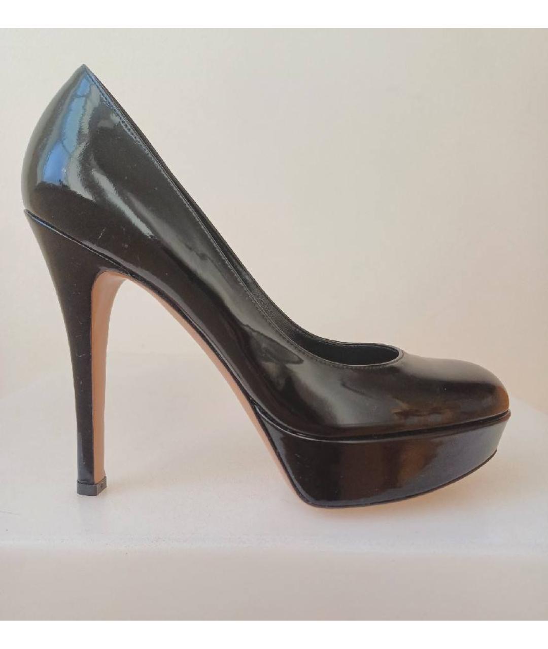 GIANVITO ROSSI Черные туфли из лакированной кожи, фото 7