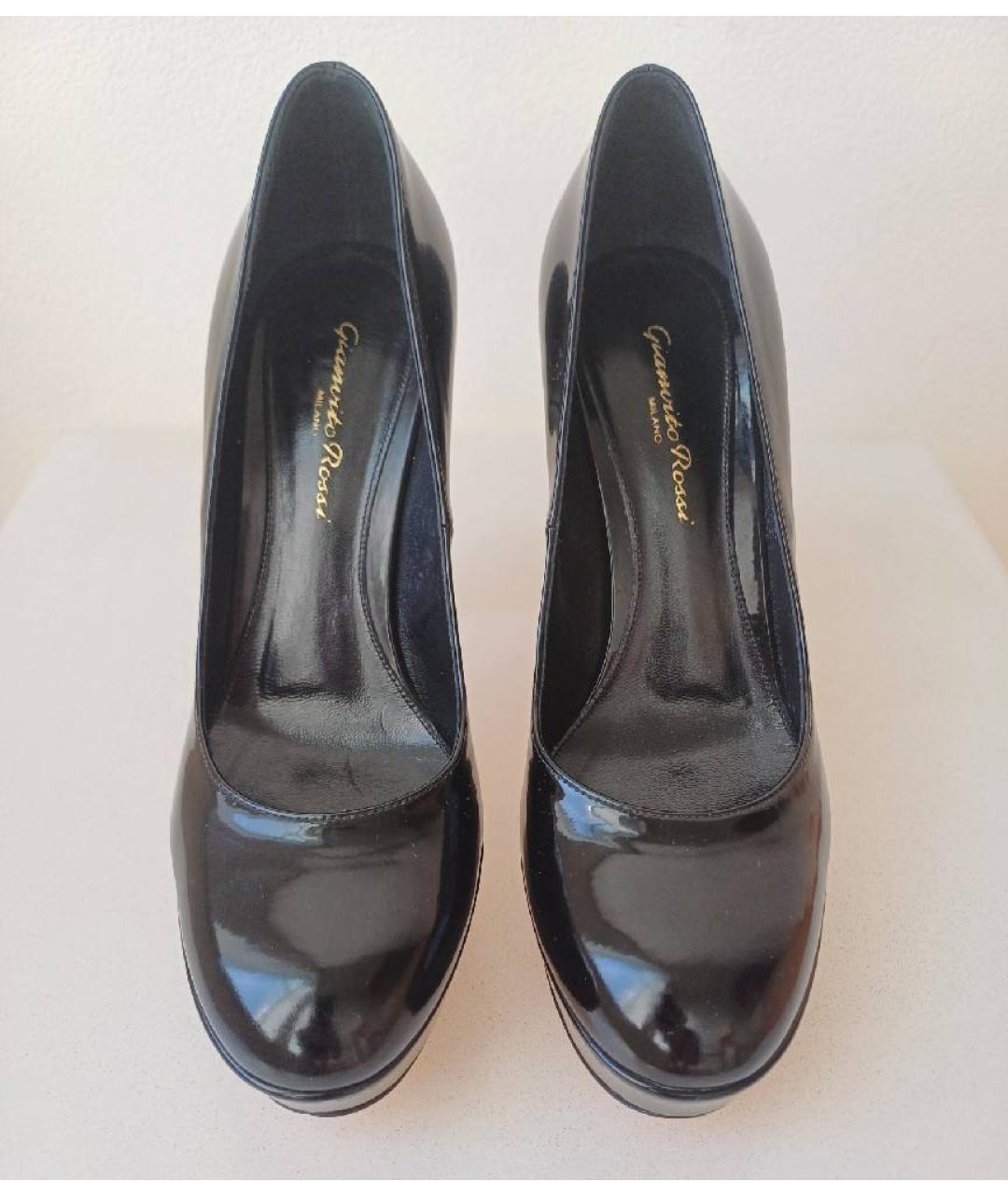 GIANVITO ROSSI Черные туфли из лакированной кожи, фото 2