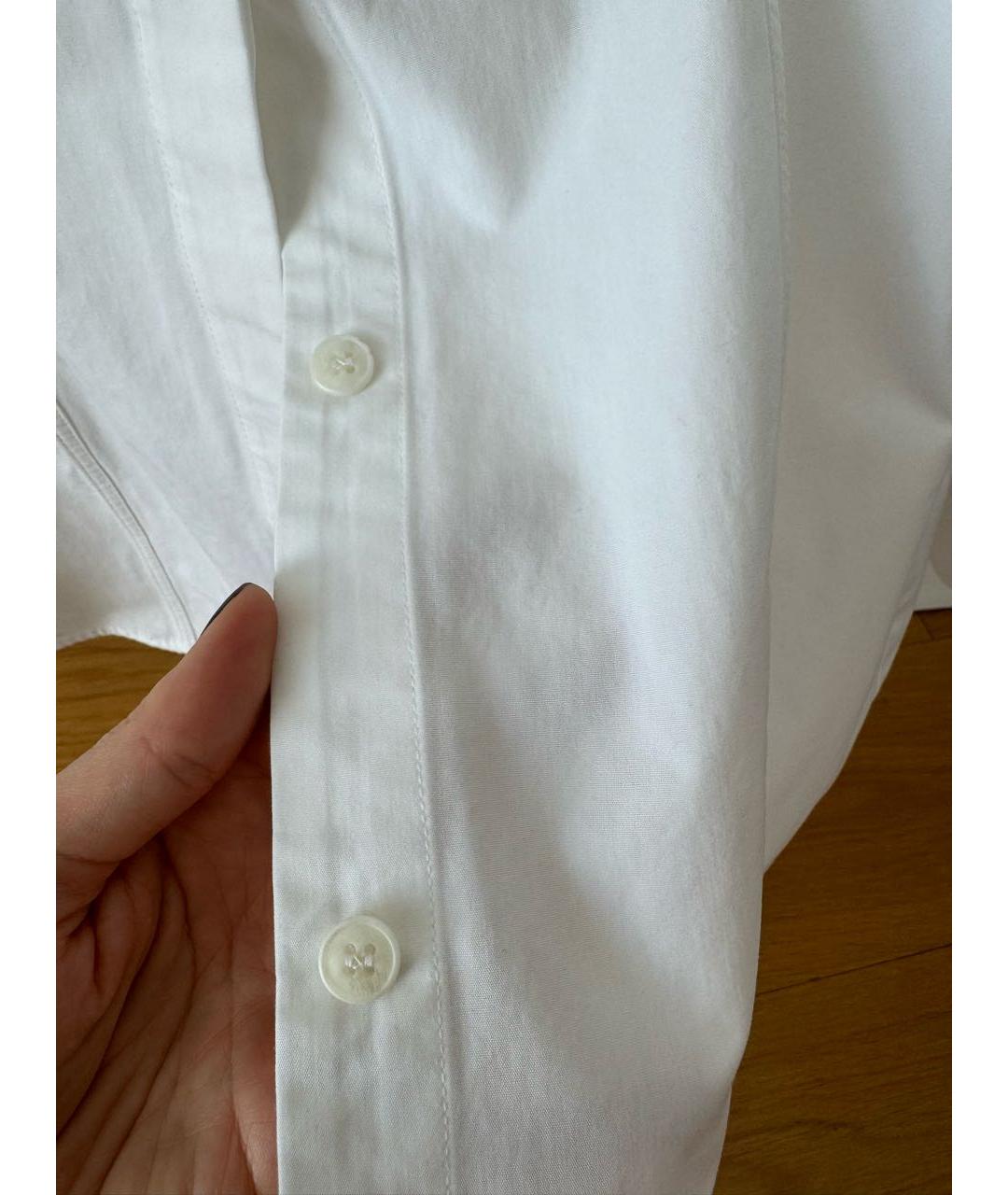 JACQUEMUS Белая хлопковая рубашка, фото 4