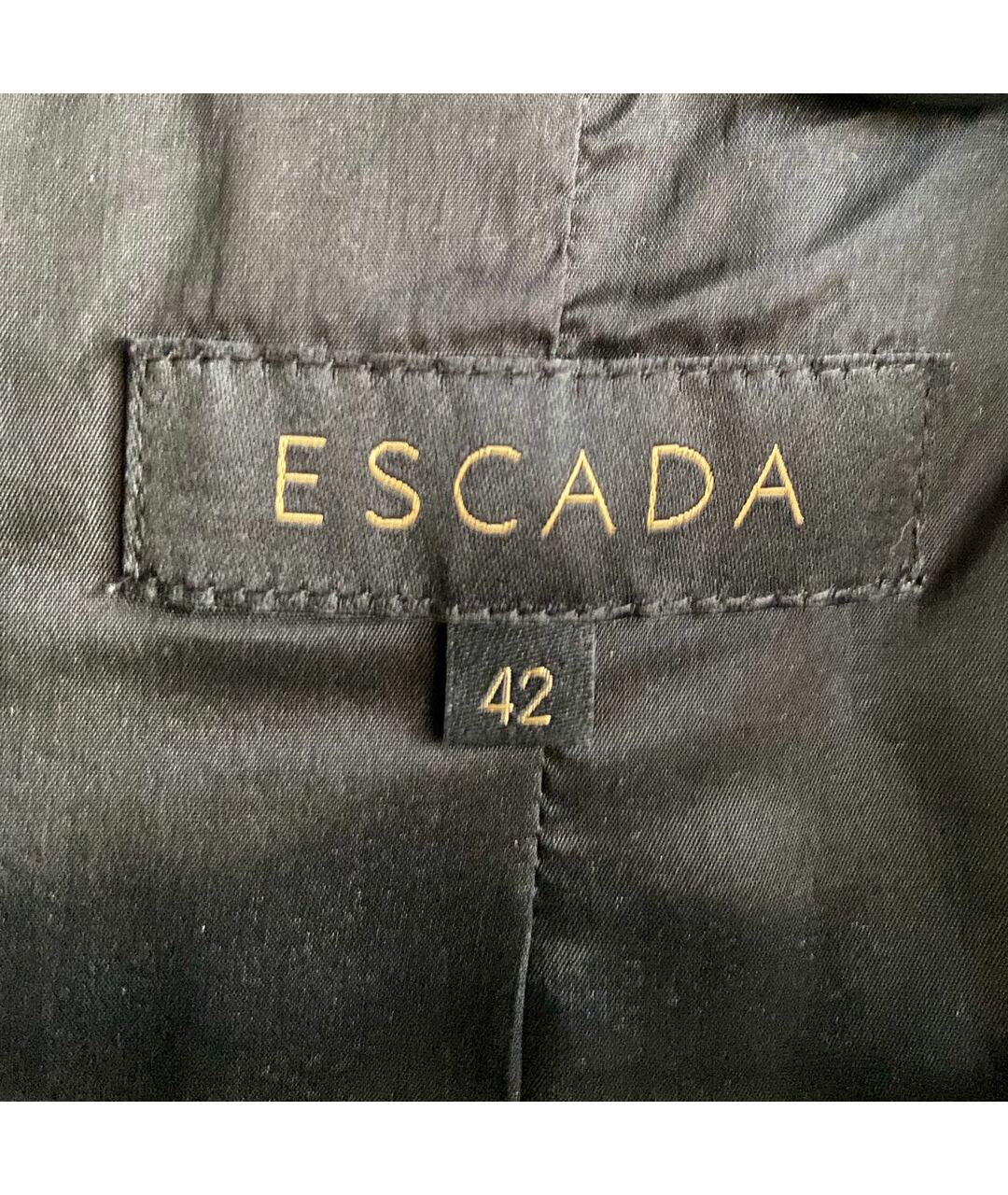 ESCADA Черный шерстяной жакет/пиджак, фото 2