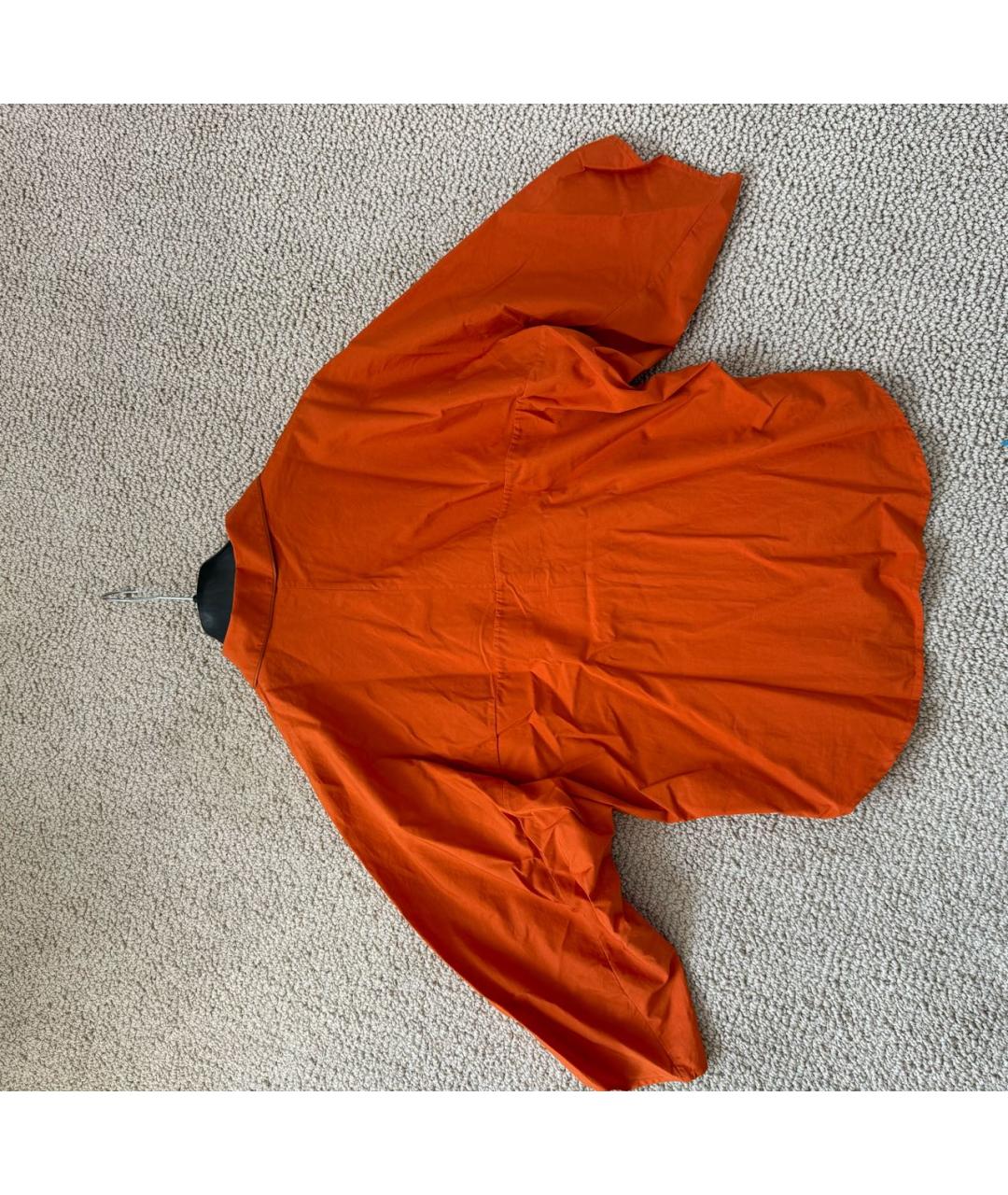 SAINT LAURENT Оранжевая хлопковая блузы, фото 4