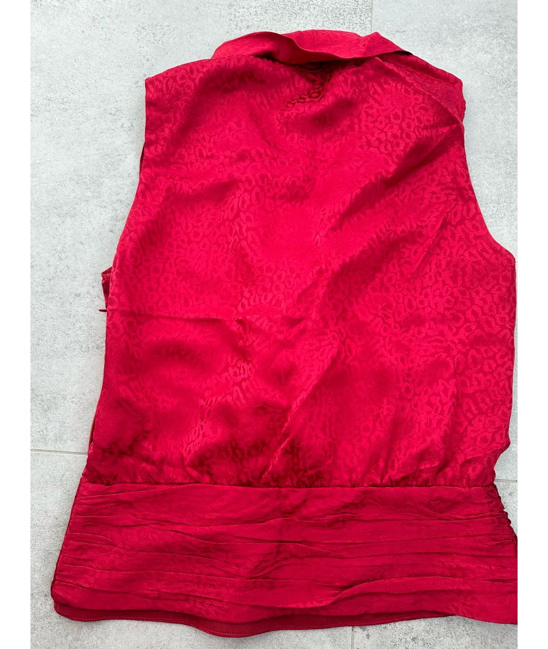EMPORIO ARMANI Бордовая шелковая блузы, фото 2