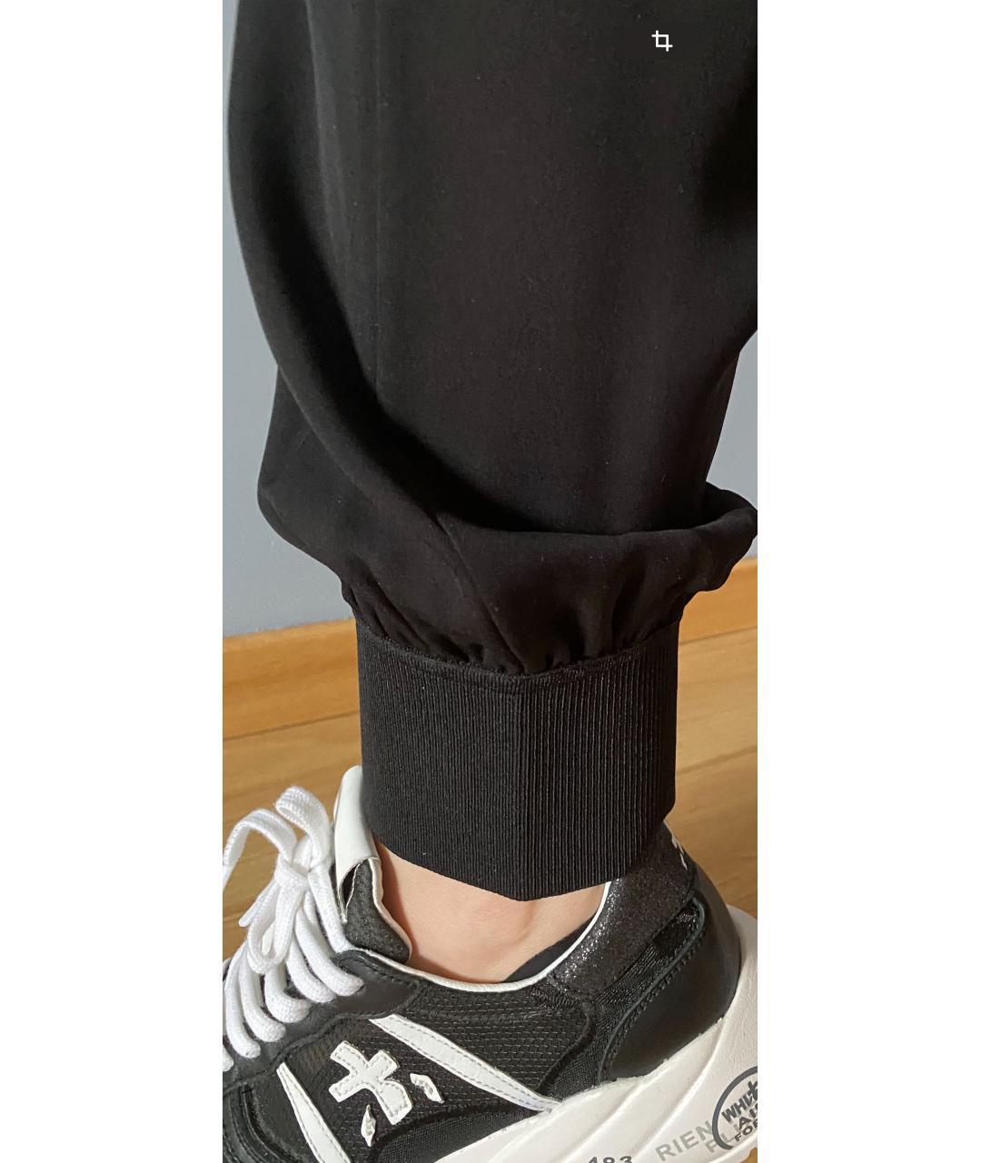 THEORY Черные шелковые брюки широкие, фото 6