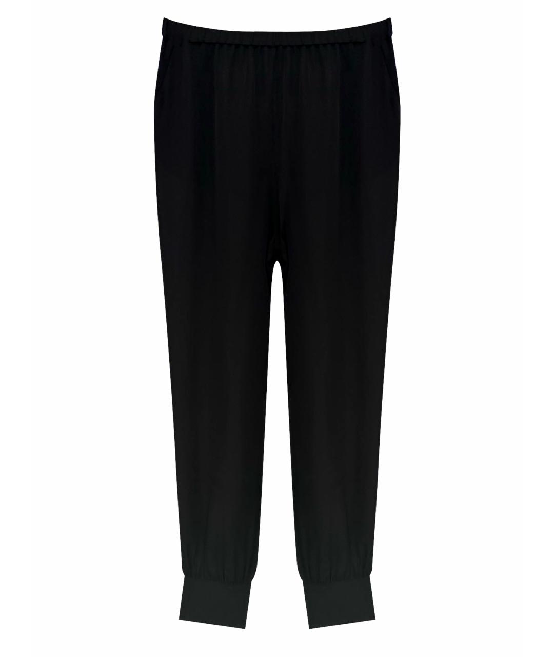 THEORY Черные шелковые брюки широкие, фото 1