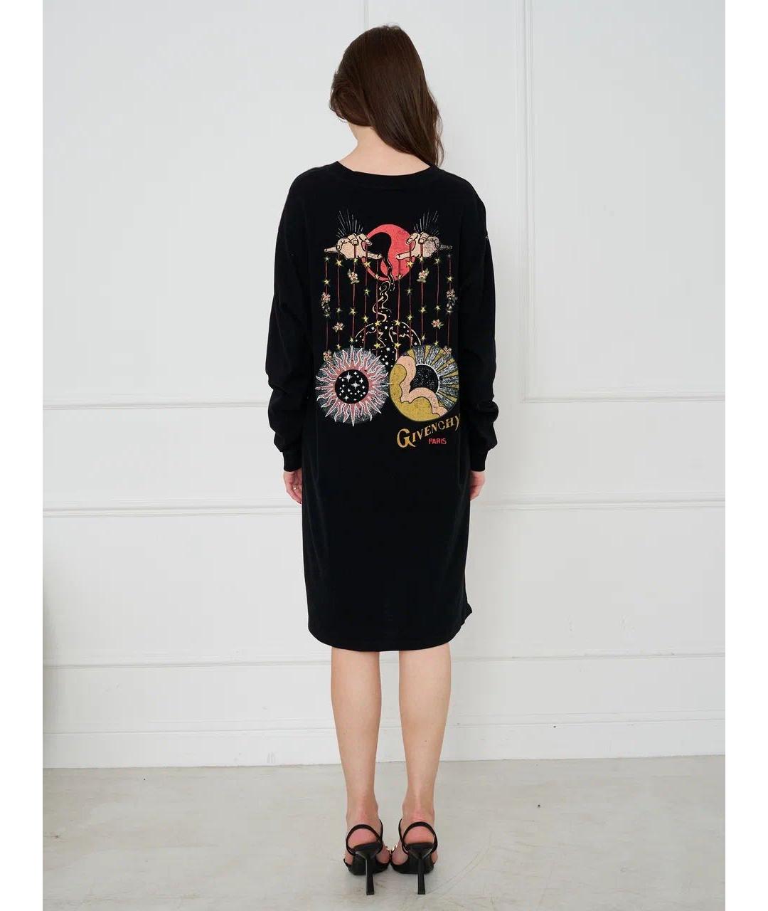 GIVENCHY Черное хлопковое повседневное платье, фото 6