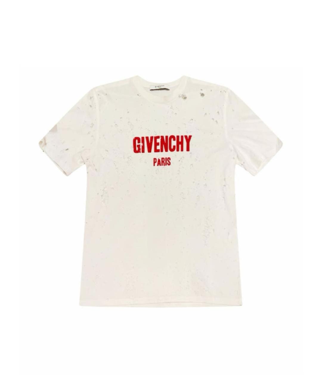 GIVENCHY Белая хлопковая футболка, фото 1