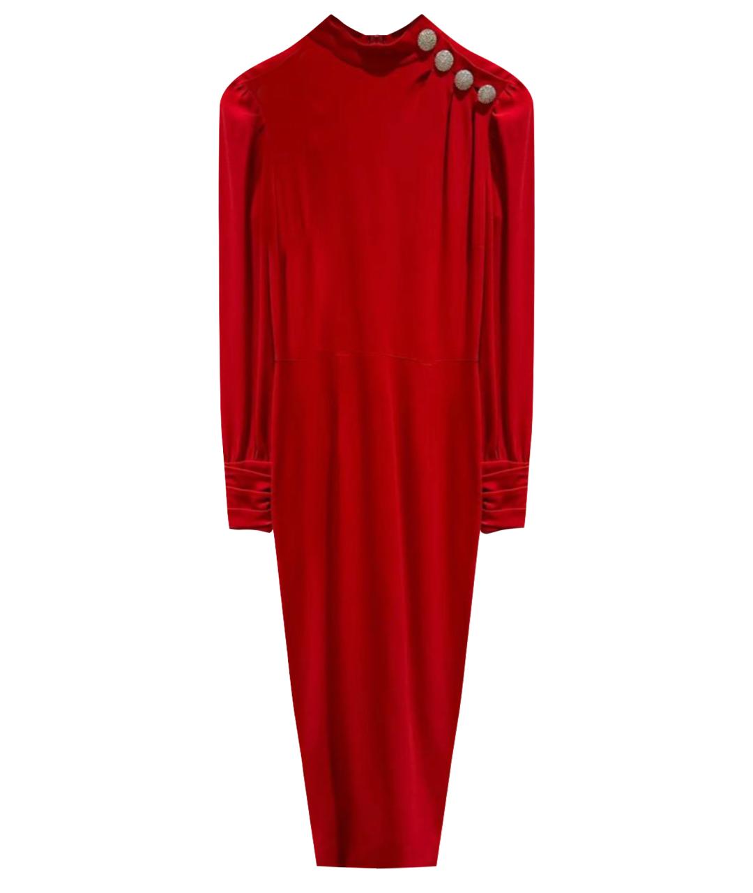ALESSANDRA RICH Красное креповое платье, фото 1