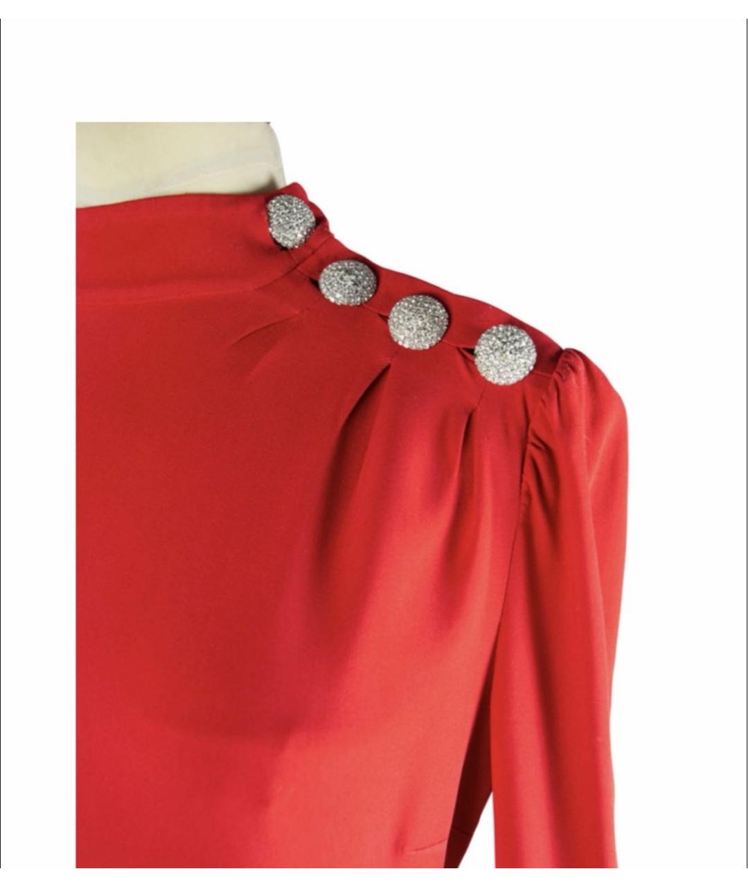 ALESSANDRA RICH Красное креповое платье, фото 7