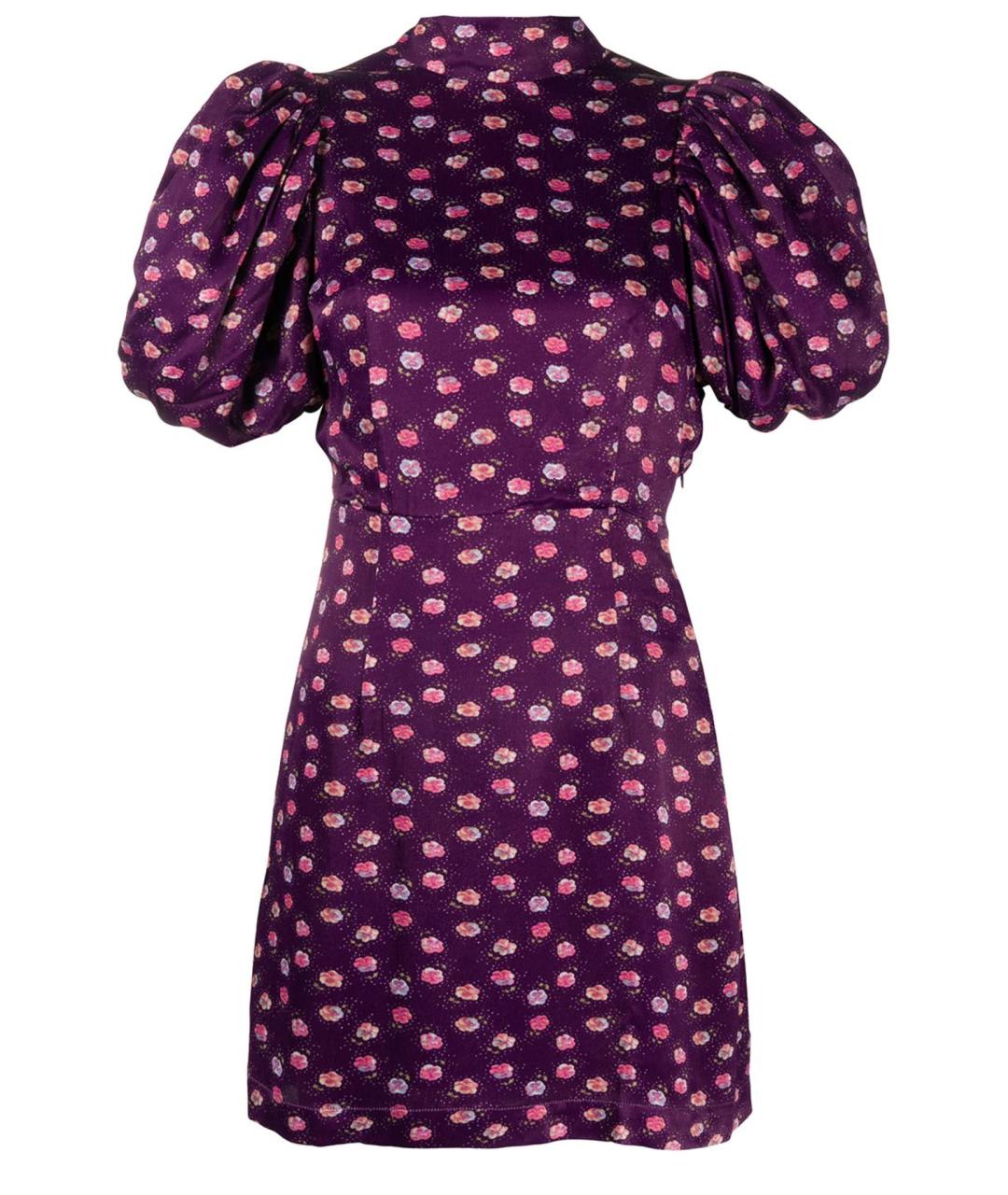 ROTATE Фиолетовое вискозное вечернее платье, фото 1