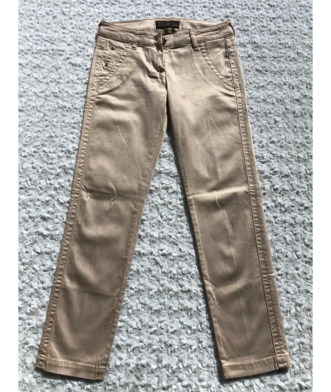 JACOB COHEN Бежевые хлопко-эластановые джинсы слим, фото 9