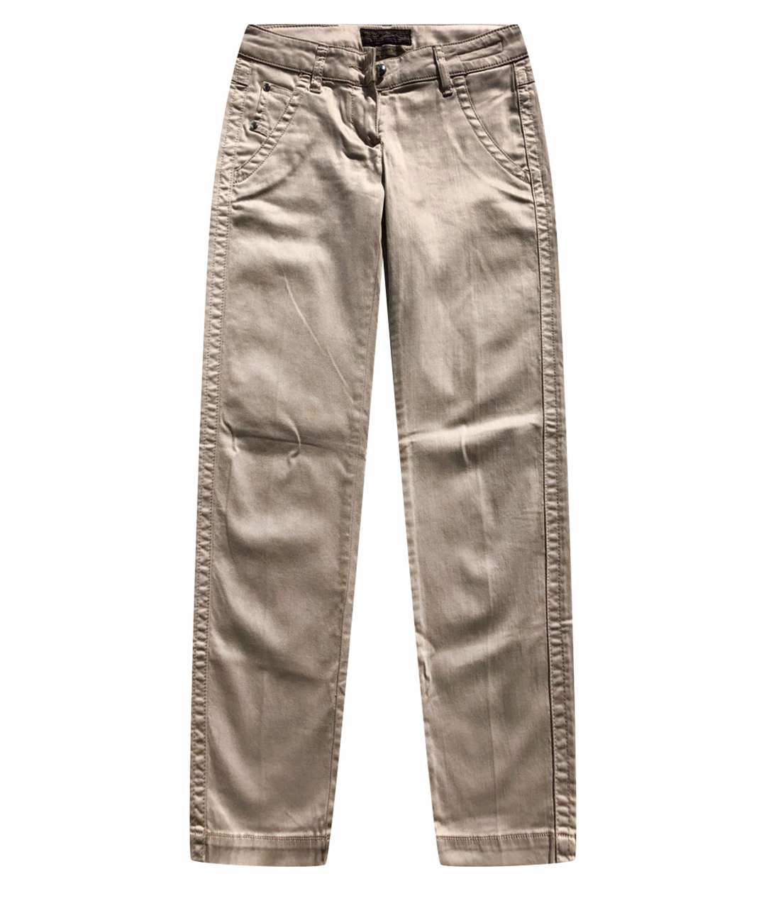 JACOB COHEN Бежевые хлопко-эластановые джинсы слим, фото 1
