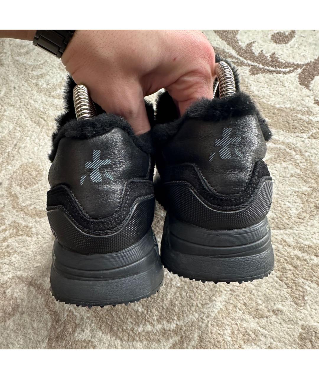 PREMIATA Черные кожаные кроссовки, фото 4