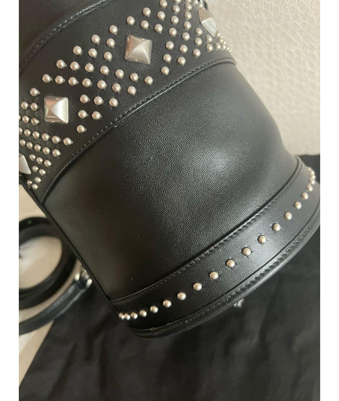SAINT LAURENT Черная кожаная сумка тоут, фото 6