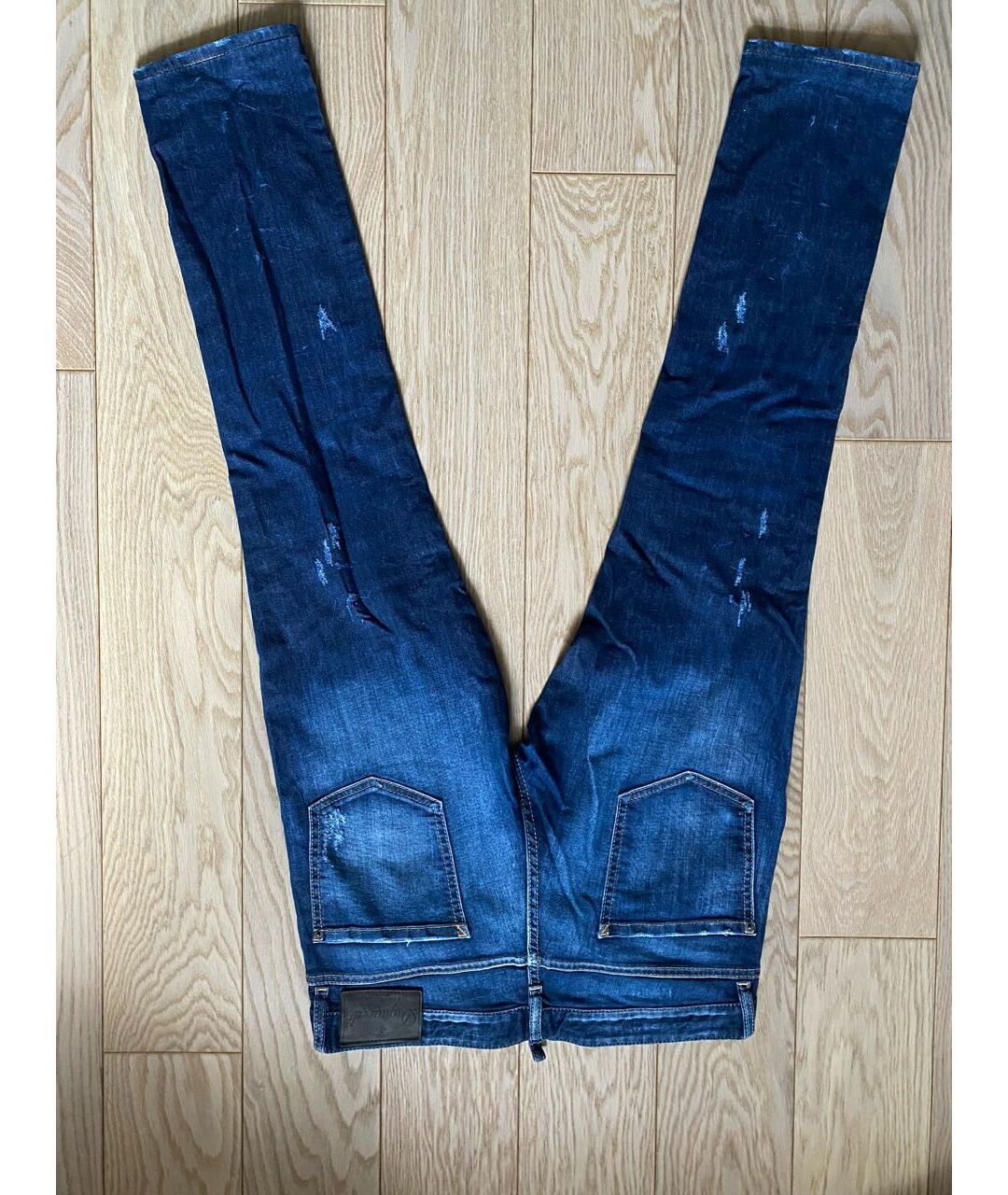 DSQUARED2 Синие хлопковые джинсы скинни, фото 2