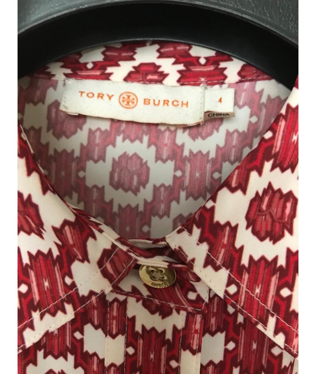 TORY BURCH Мульти полиэстеровая блузы, фото 3