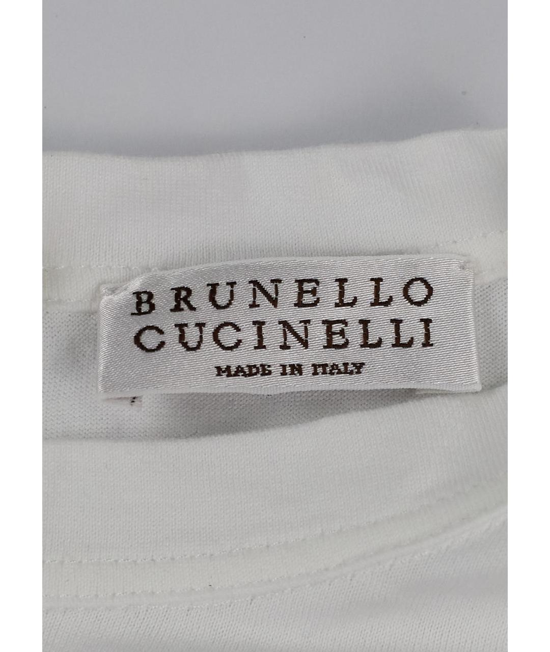 BRUNELLO CUCINELLI Белая хлопковая рубашка/блузка, фото 3