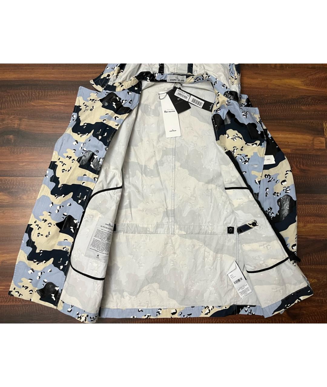 STONE ISLAND Голубая хлопковая куртка, фото 7