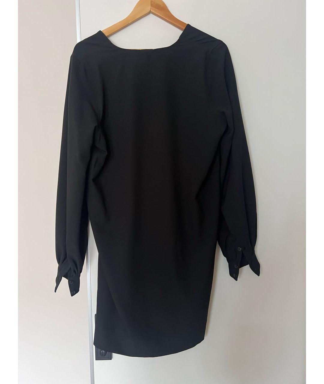 GANNI Черное полиэстеровое коктейльное платье, фото 2