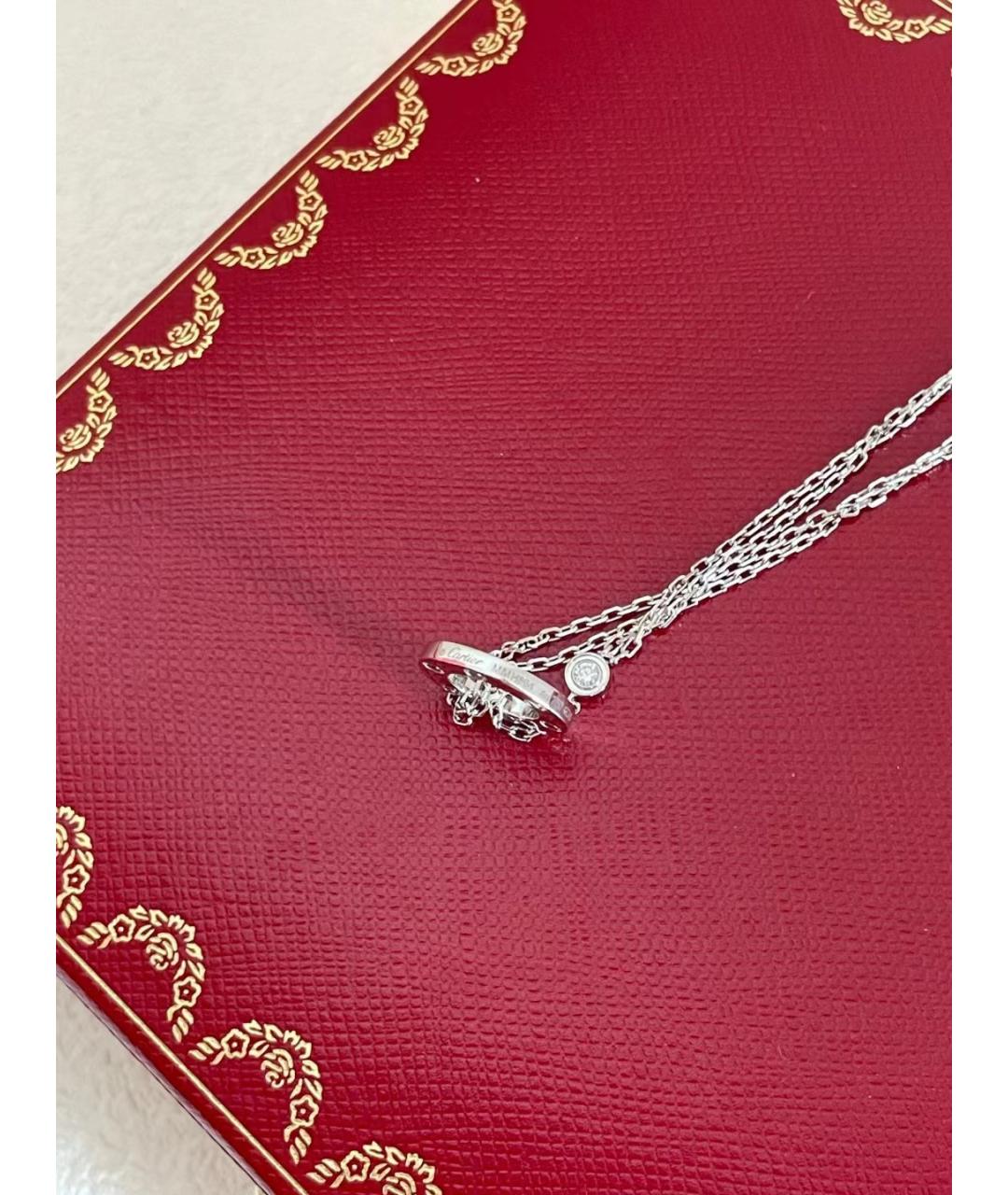 CARTIER Серебряное колье из белого золота, фото 5