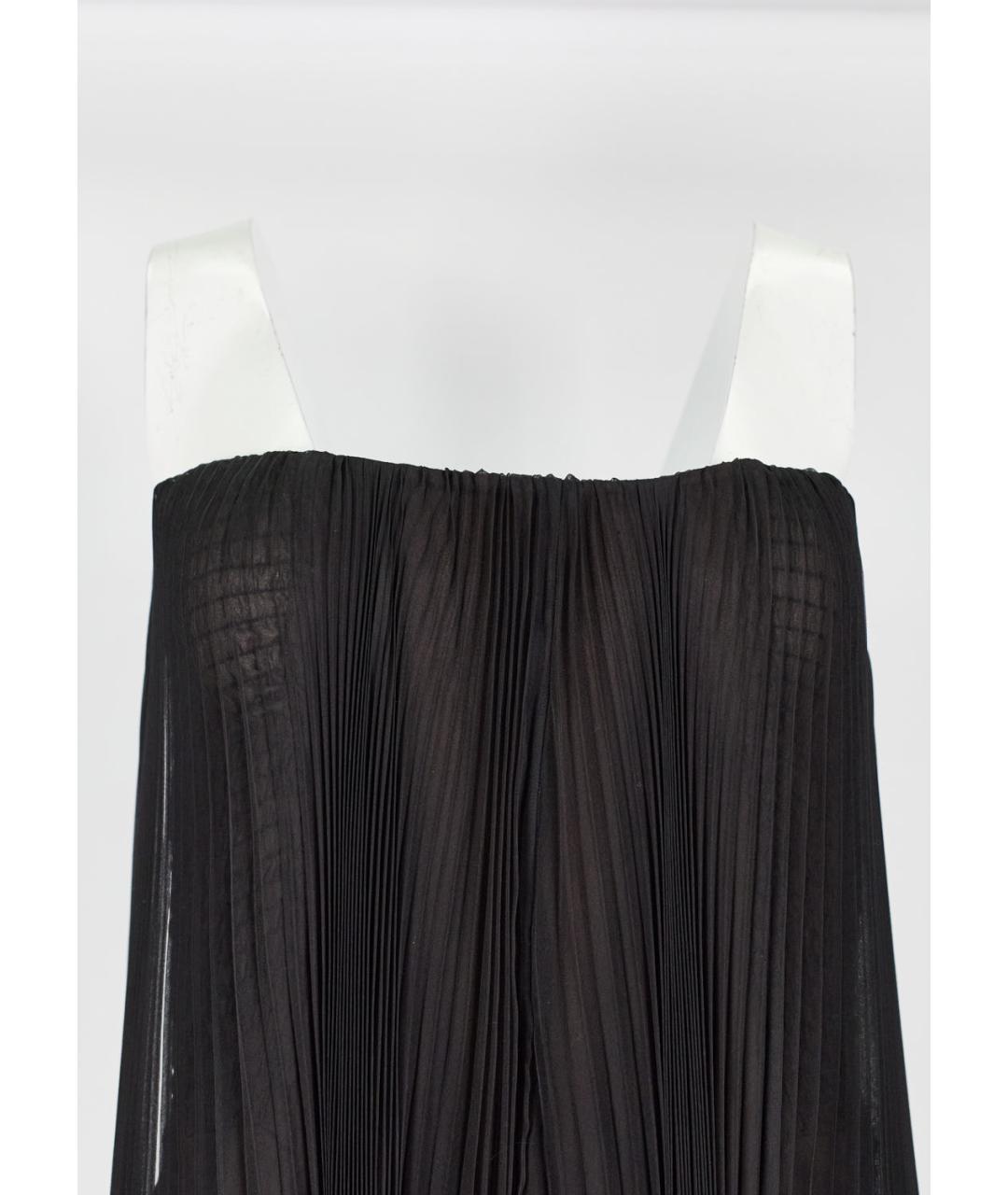 LA PERLA Черное шифоновое вечернее платье, фото 3