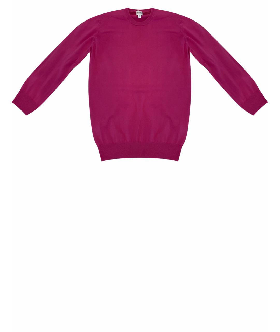 ARMANI COLLEZIONI Розовый хлопковый джемпер / свитер, фото 1