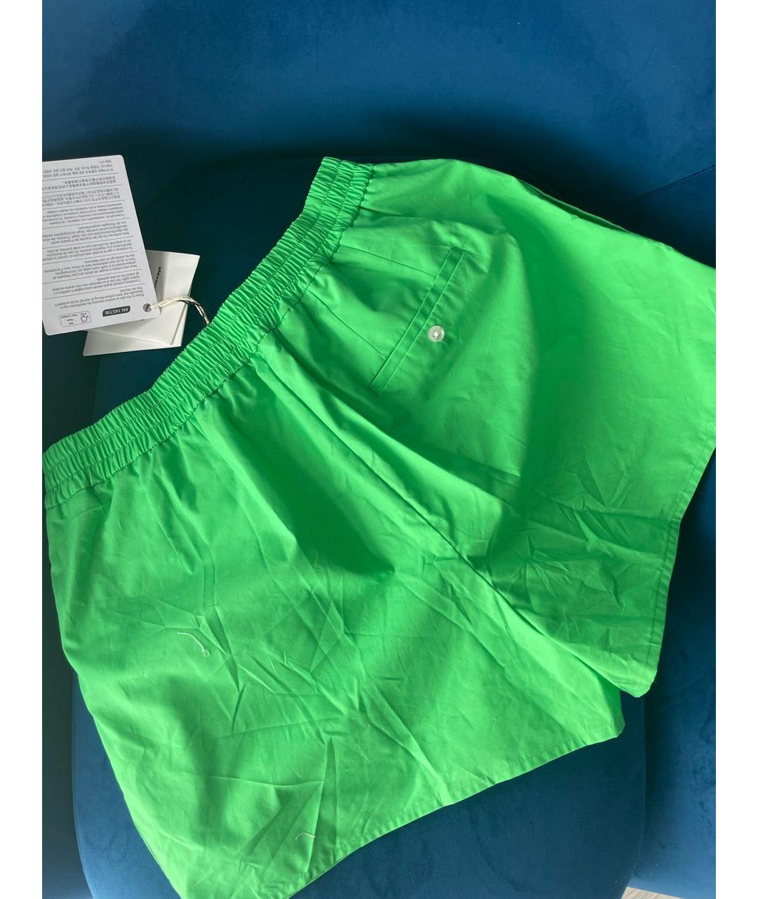 T BY ALEXANDER WANG Зеленые хлопковые шорты, фото 7
