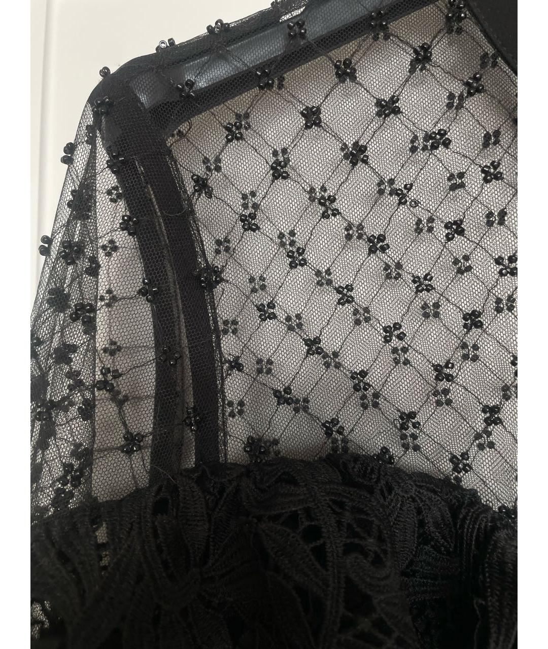 SELF-PORTRAIT Черная полиэстеровая блузы, фото 4