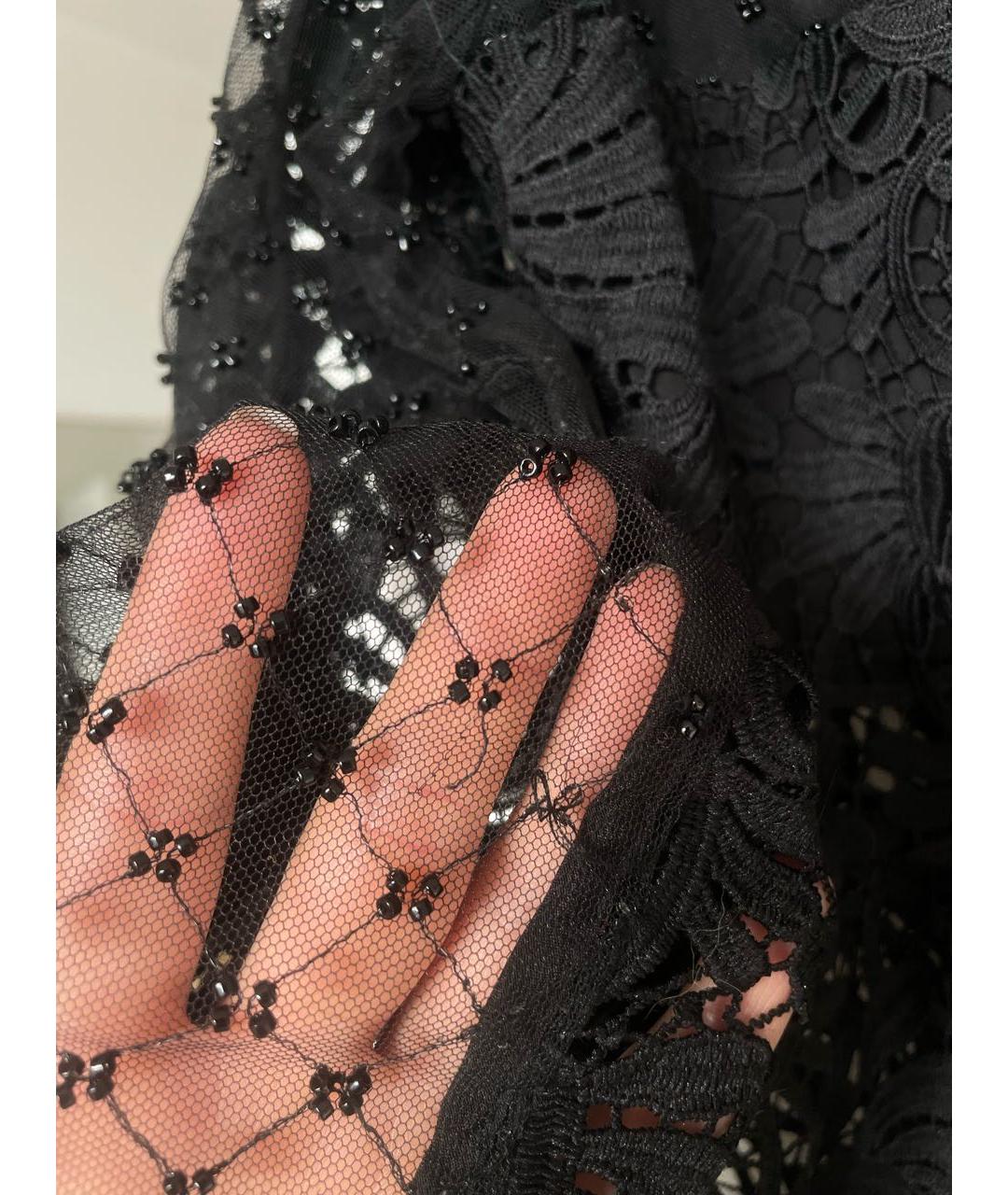 SELF-PORTRAIT Черная полиэстеровая блузы, фото 5