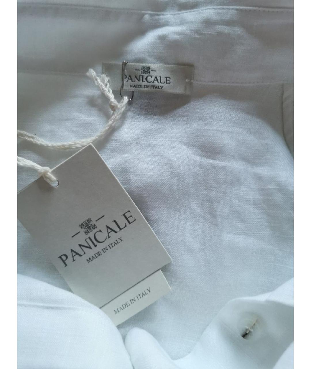 PANICALE Белое льняное повседневное платье, фото 3