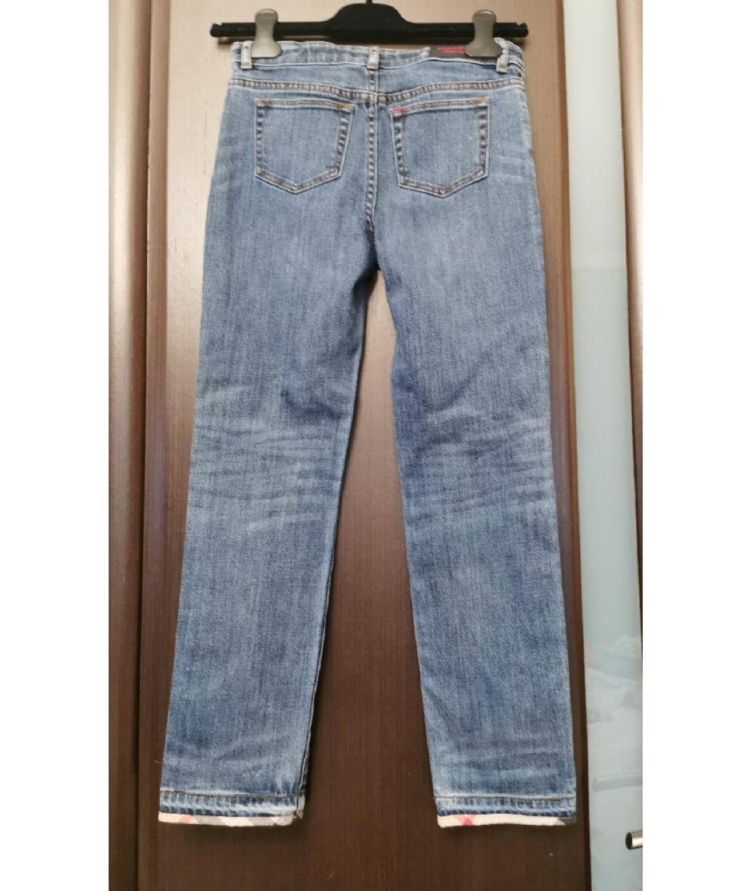 BURBERRY Синие деним детские джинсы, фото 2