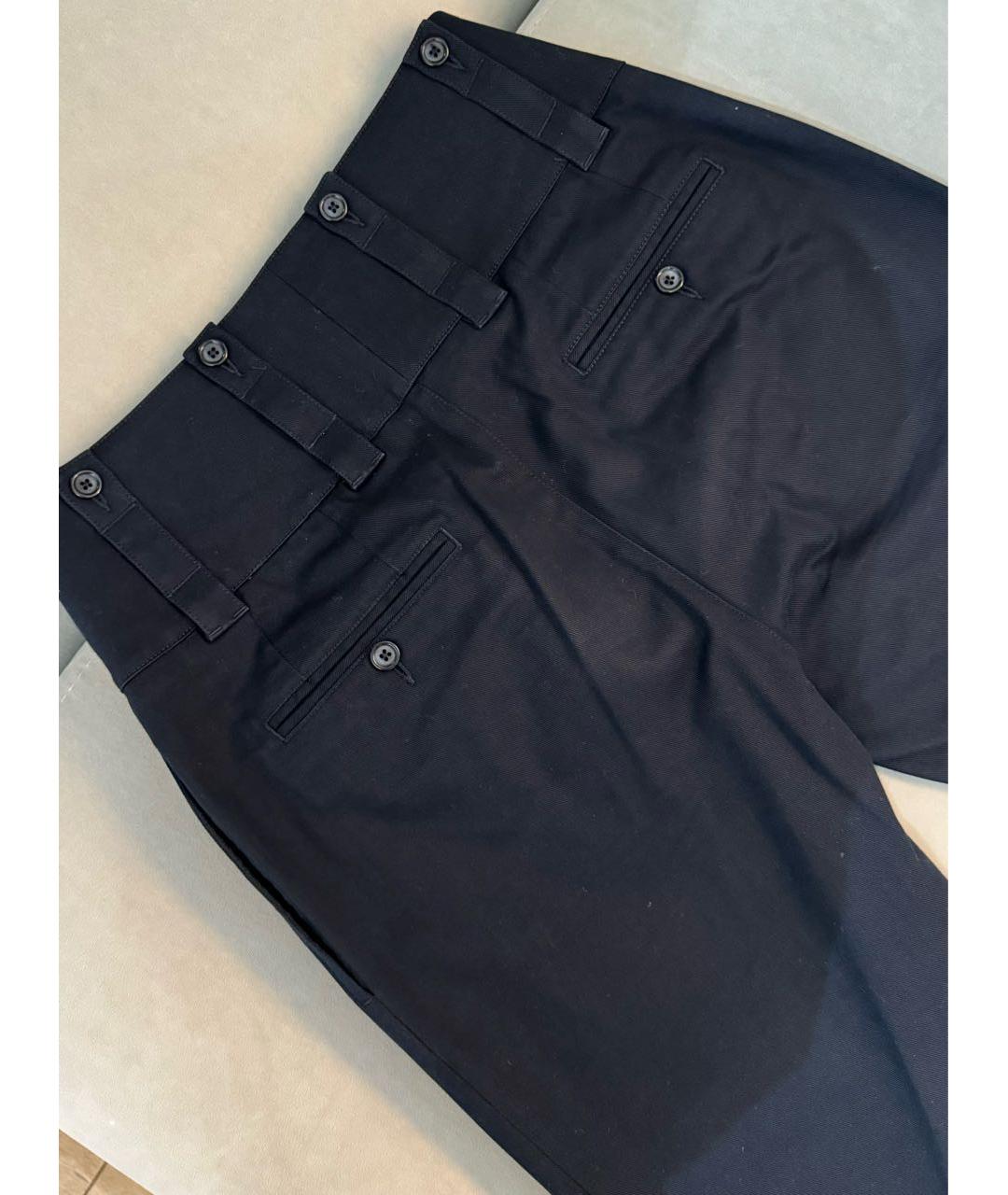DOLCE&GABBANA Черные хлопковые брюки чинос, фото 5