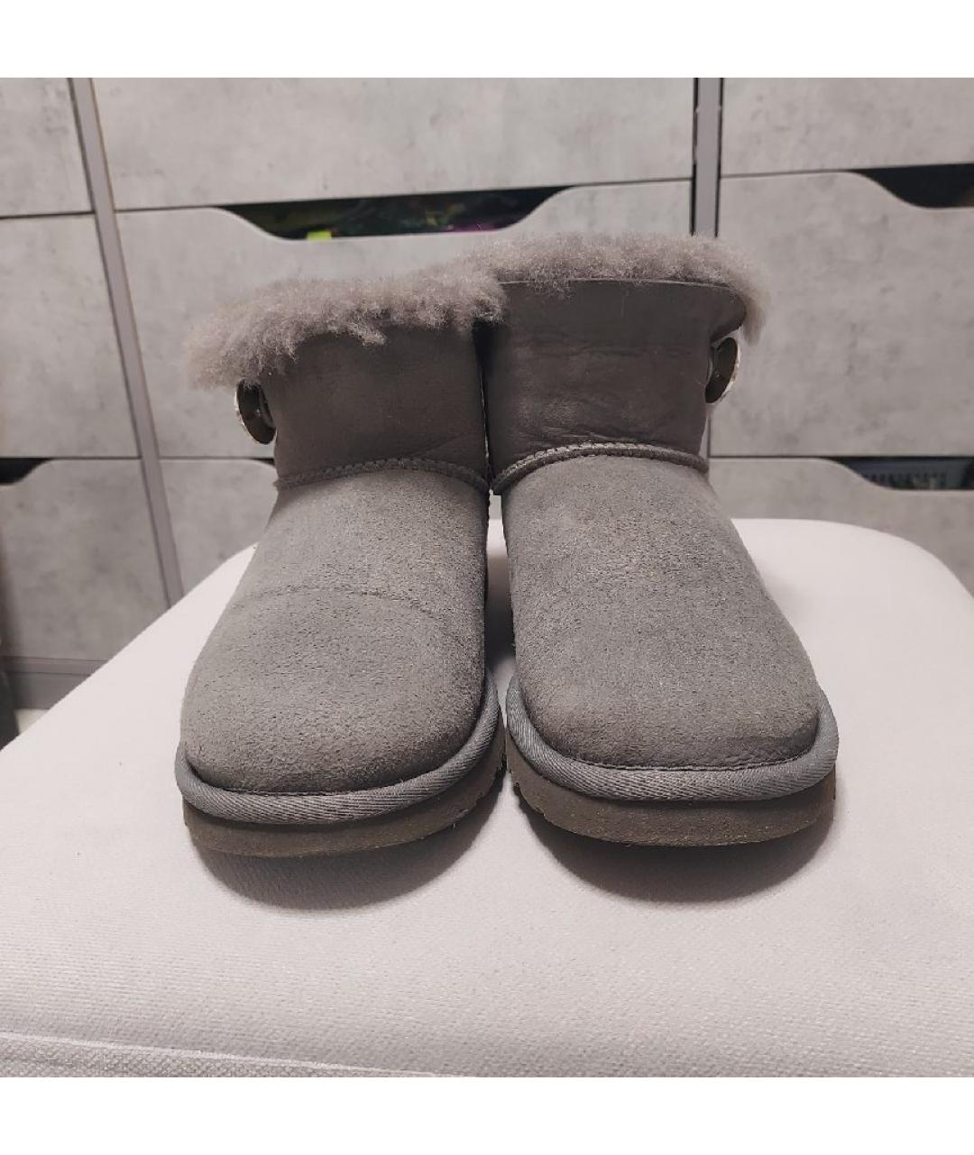 UGG AUSTRALIA Серые замшевые ботинки, фото 2