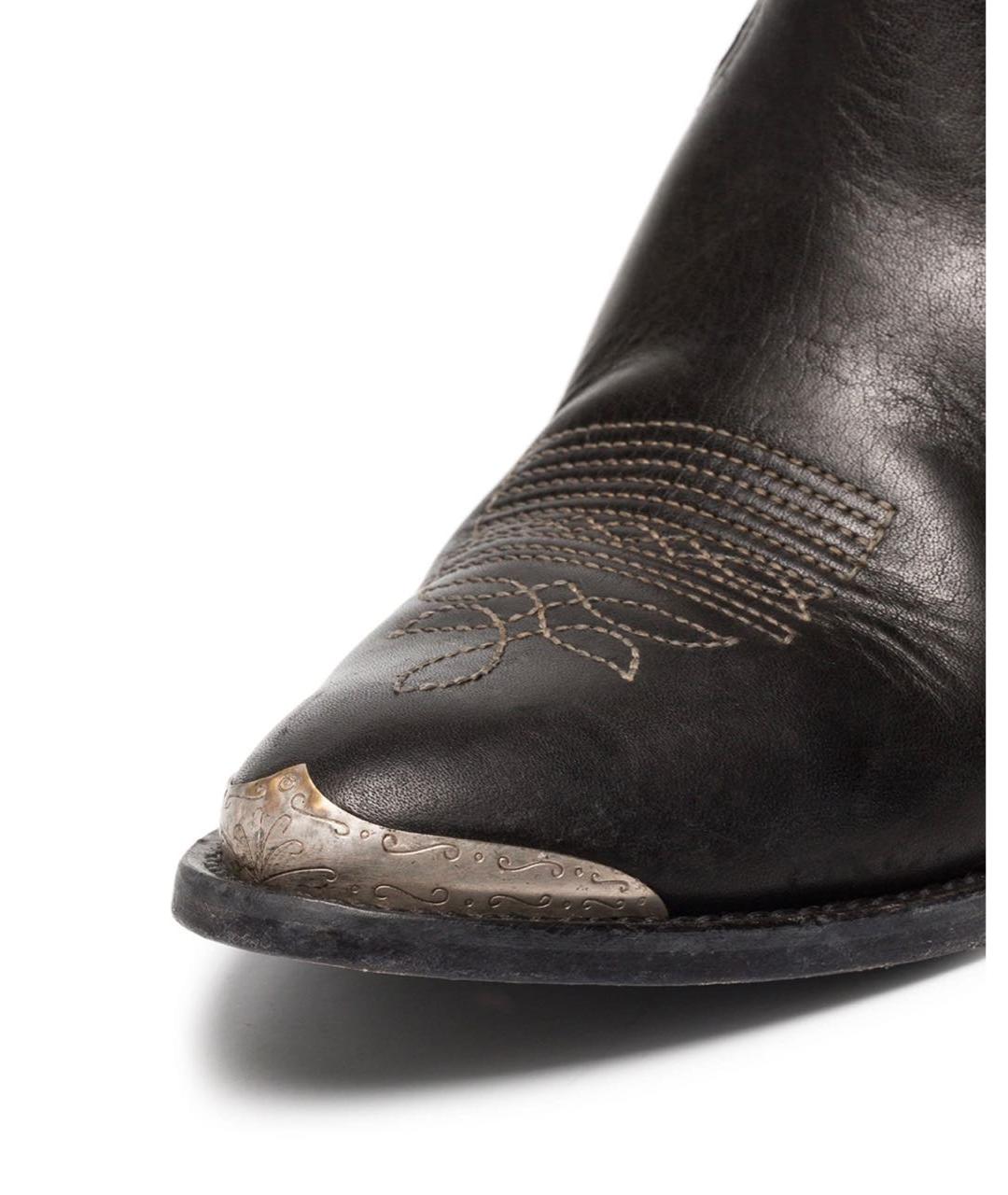 GOLDEN GOOSE DELUXE BRAND Черные кожаные ботинки, фото 3