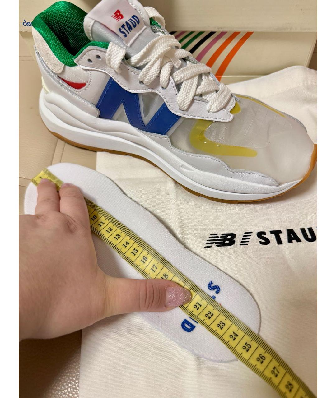 NEW BALANCE Белые резиновые кроссовки, фото 6
