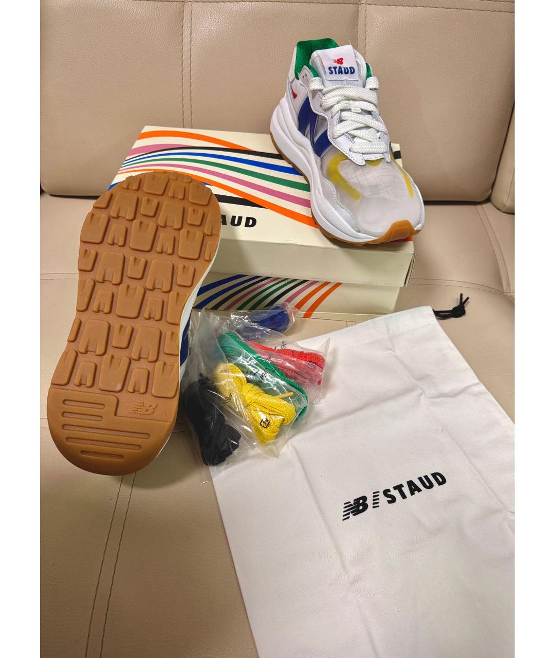 NEW BALANCE Белые резиновые кроссовки, фото 5