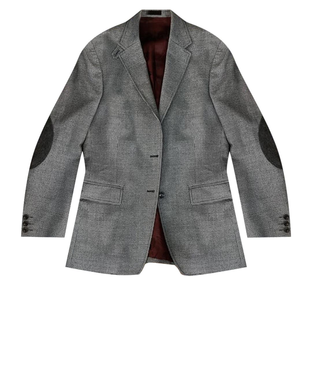 KENZO Серый шерстяной пиджак, фото 1