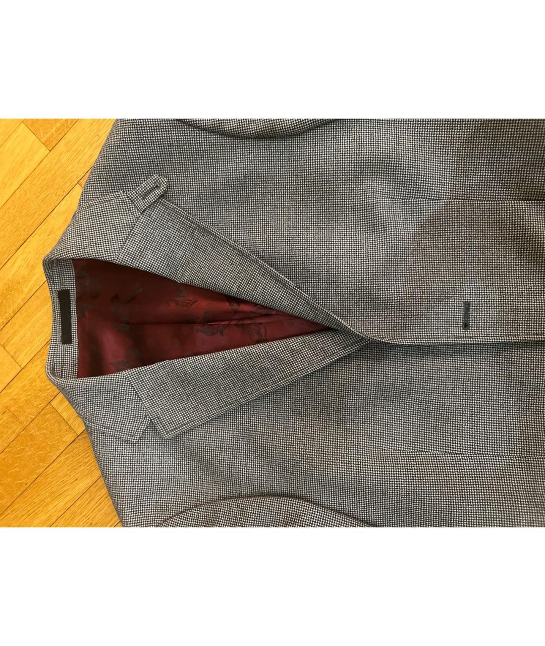 KENZO Серый шерстяной пиджак, фото 4
