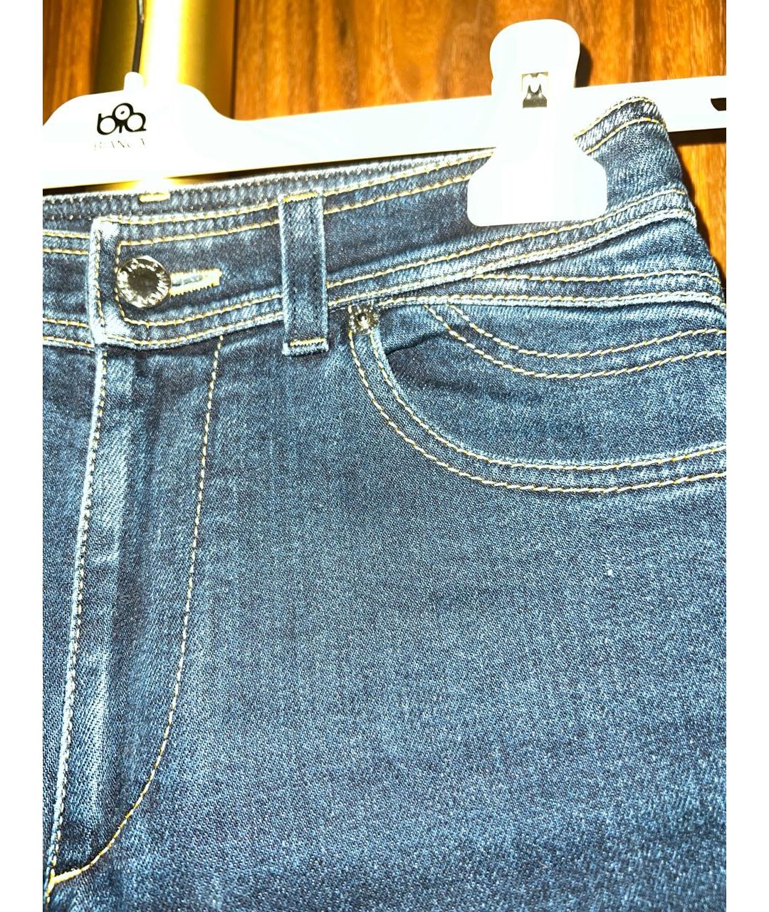LOUIS VUITTON PRE-OWNED Темно-синие хлопковые прямые джинсы, фото 4