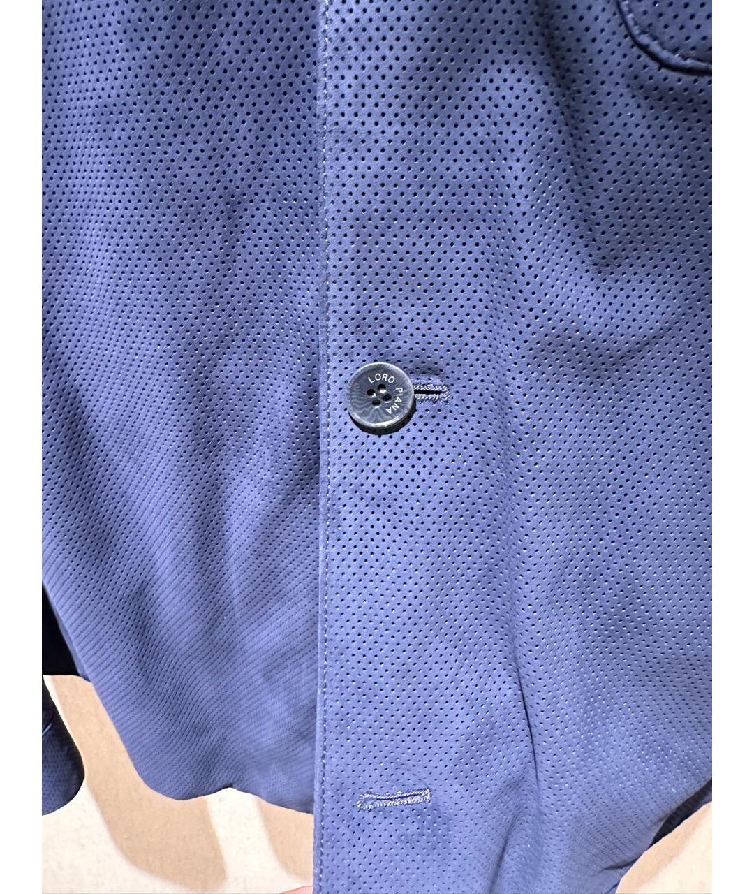 LORO PIANA Синяя замшевая куртка, фото 4